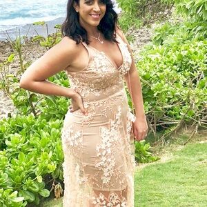 dress the population evening gown